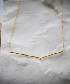 Κολιέ γεωμετρικό με μπριγιάν