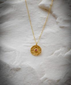 Alternative view of Κολιέ με σφυρήλατο δίσκο