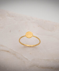 Alternative view of Δαχτυλίδι δίσκος με ματ επιφάνεια