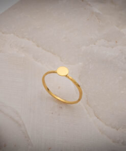 Δαχτυλίδι δίσκος με γυαλισμένη επιφάνεια