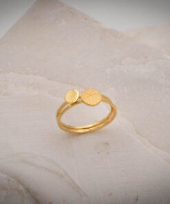 Δαχτυλίδι δίσκος με ματ επιφάνεια