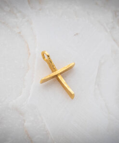 Σφυρήλατος Λεπτός Σταυρός Μεγάλος